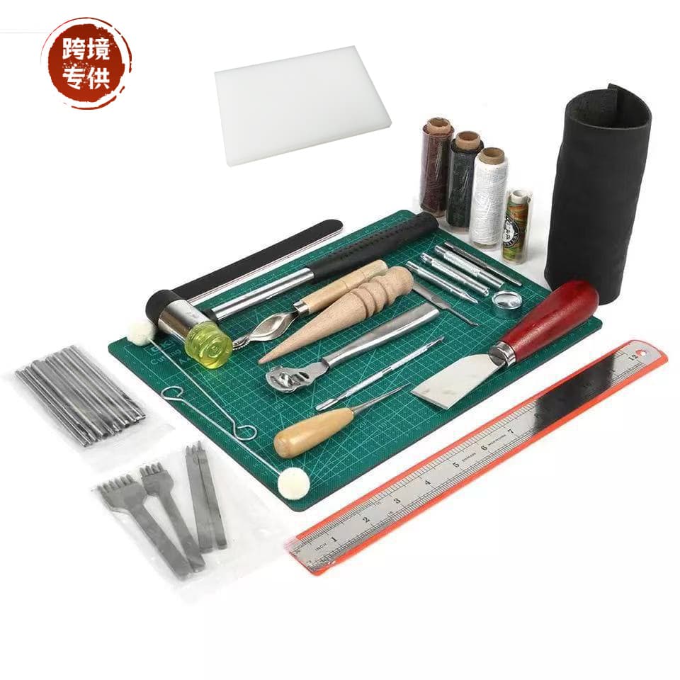 69-piece Handmade Leather Tools Kit Sewing Supplies Diy Leather Craft Set 42 Styles Home Combination Tool Kit