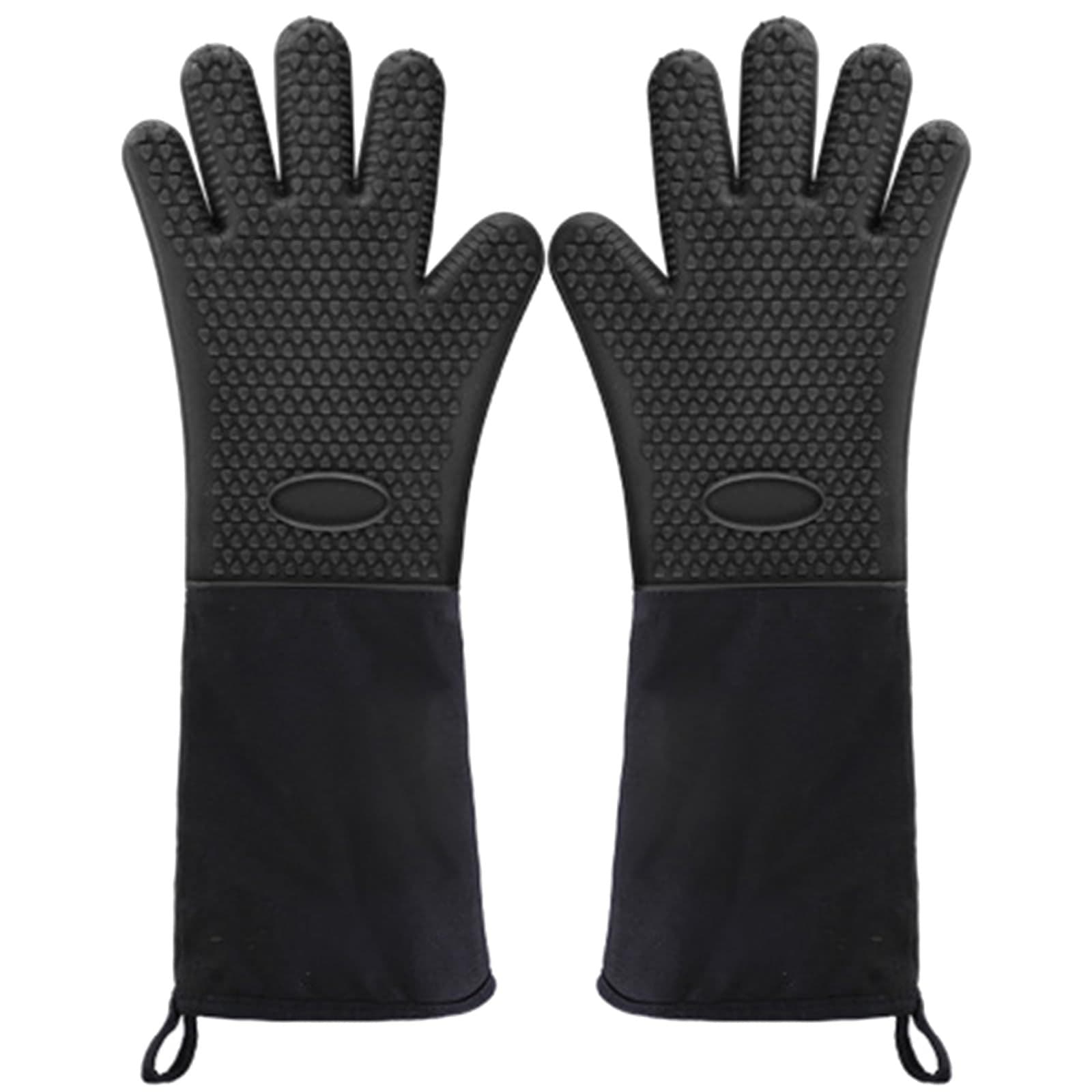 Cross-border Extended Five-Finger Silicone Gloves Kitchen Accessories Heat Insulation Five-Finger Gloves Baking Microwave Oven Suitable