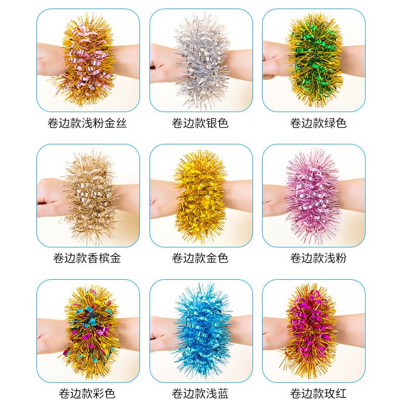 Children's dance hand flower prop Children's Day kindergarten cheerleading kids performance dance wrist flower sports event bracelet