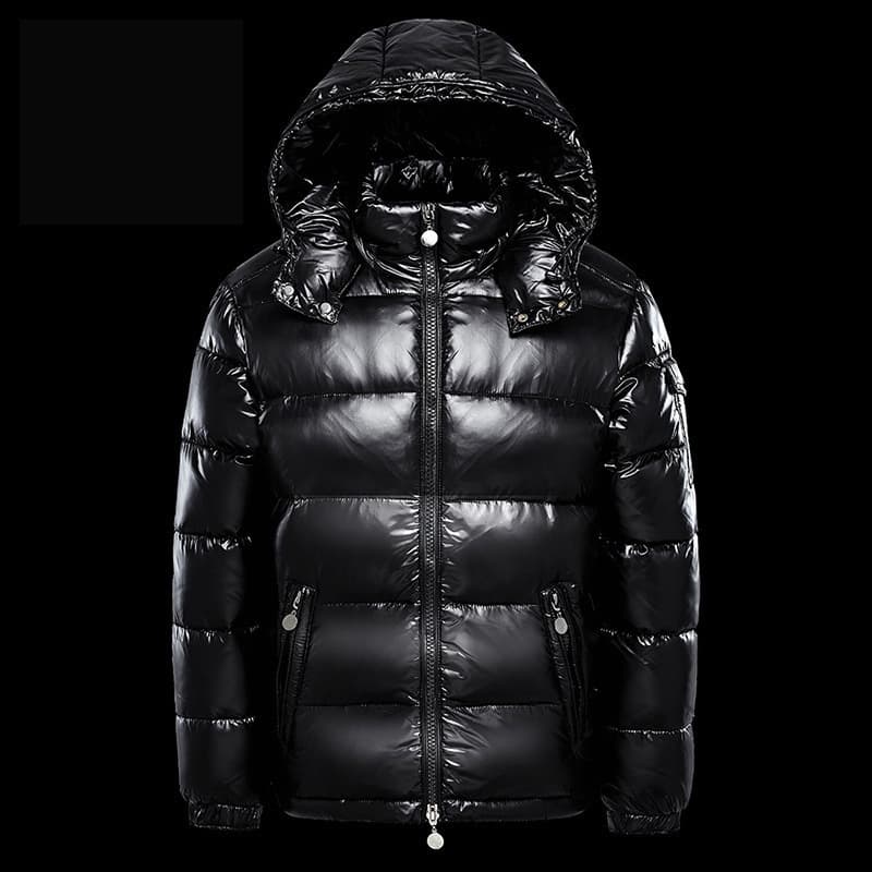 Cross-border wholesale factory direct down jacket men's new couple short coat trendy men's street brand shiny thickened