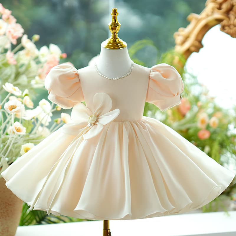 Girls' Formal Dress Flower Girl Wedding Toddler Birthday Host Piano Performance Princess Costume