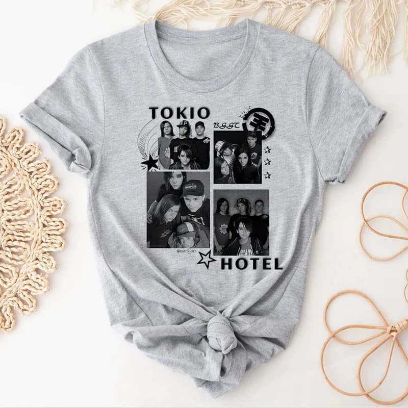 Tokio Hotel T-Shirts Women Pattern Japanese Printed Design