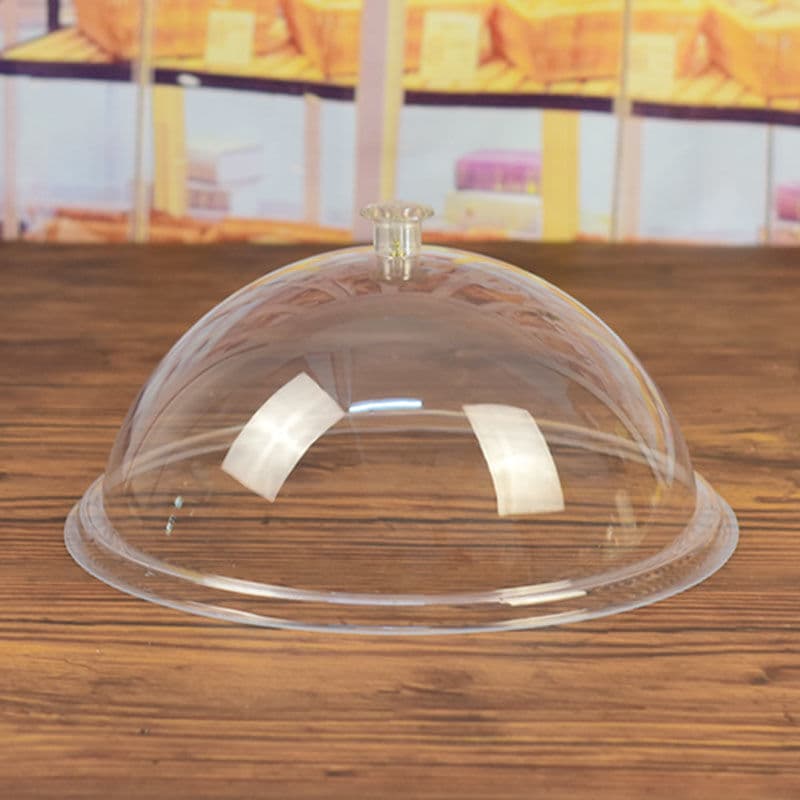 Dust Cover Transparent Food Cover Rectangular Cake Cover Round Dessert Cover Plastic Bread Cover Dustproof Lid