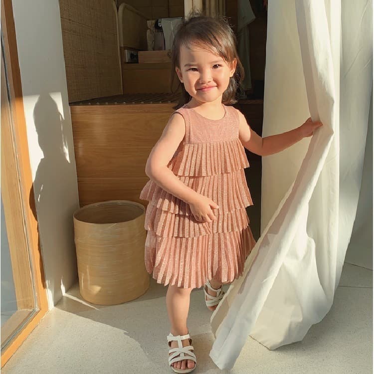 Baby Girl Summer 2022 New Korean Fashion Princess Tulle Dress Cake Skirt