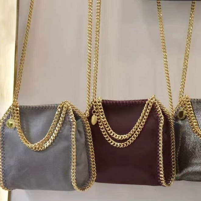 Cross-Border Women's Bag Stella Stella Normcore Design Satchel Crossbody Chain Bag European and American Falabella