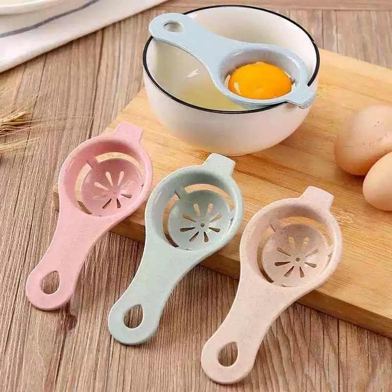 Wheat Straw Egg White Separator Yolk Divider Egg Filter Kitchen Baking Yolk Egg White Filter