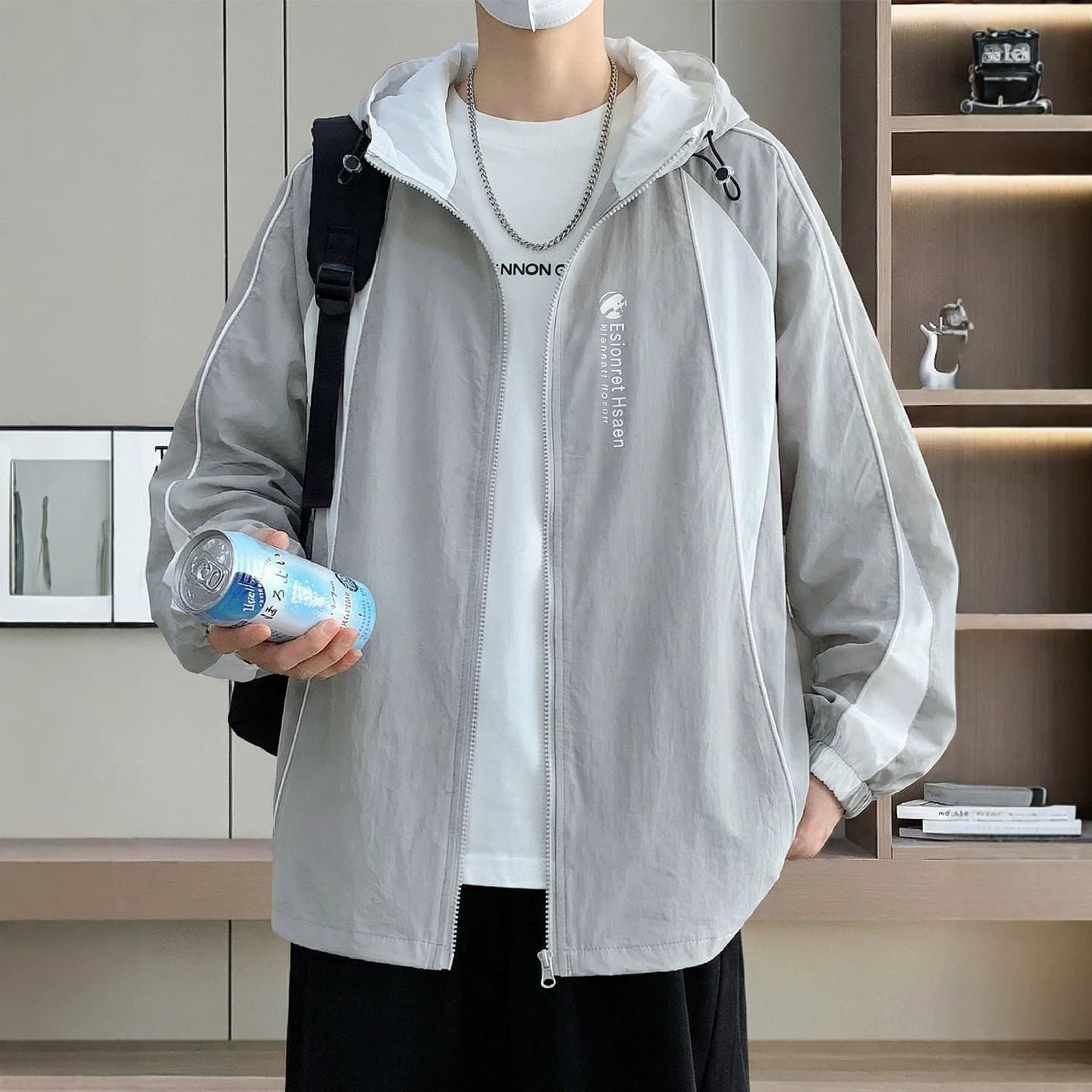 Ice Silk Sun Protection Jacket Men Summer 2026 New Style Teenagers Cool Thin Lightweight Quick-Dry Sunscreen Coat