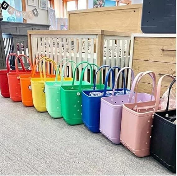 EVA Beach Bag Hole Bag Portable Handbag Waterproof Travel Bag Washable Suitable for Sports Beach Swimming Pool