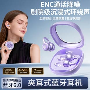 Hot-selling new mold clip-on Bluetooth earphones with digital display, open-ear design, sports Bluetooth earphones in stock