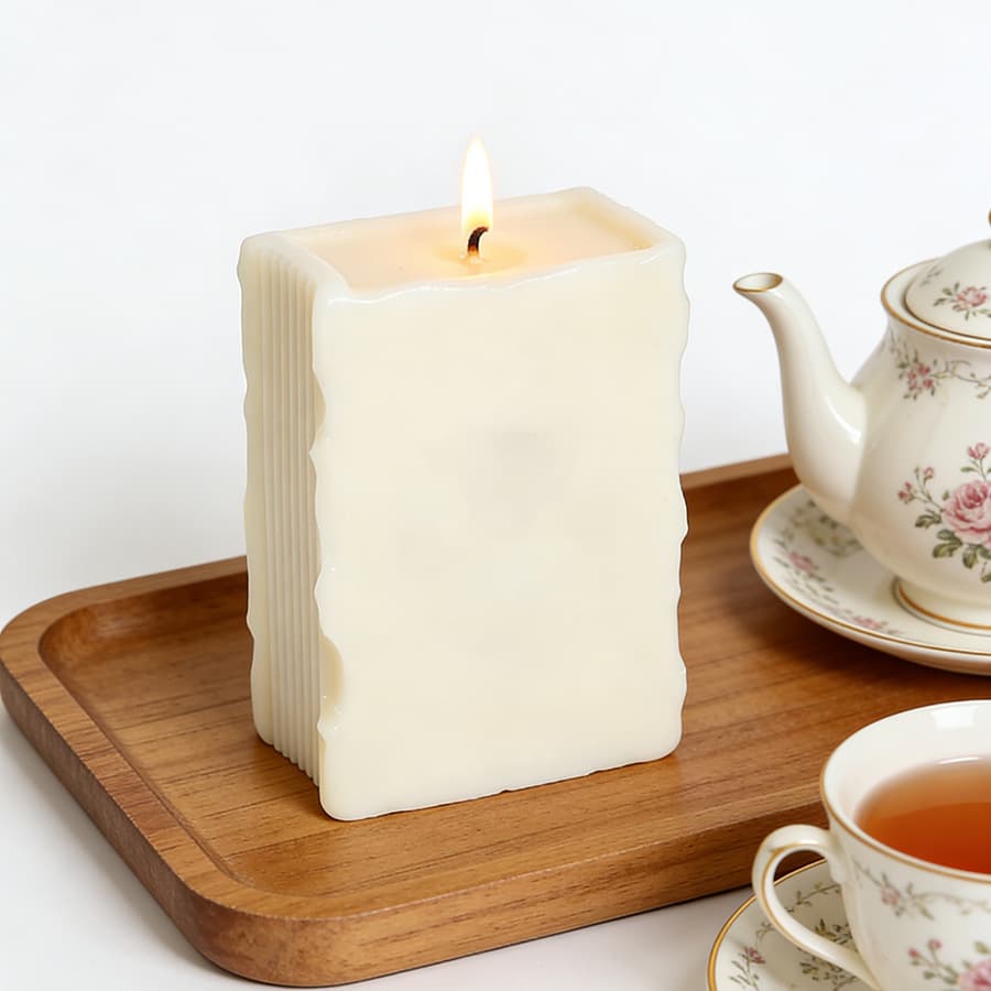 Cross-border Ins-style Simulated Book Candle Mold Home Decorative Ornament Book-shaped Candle Book Decoration