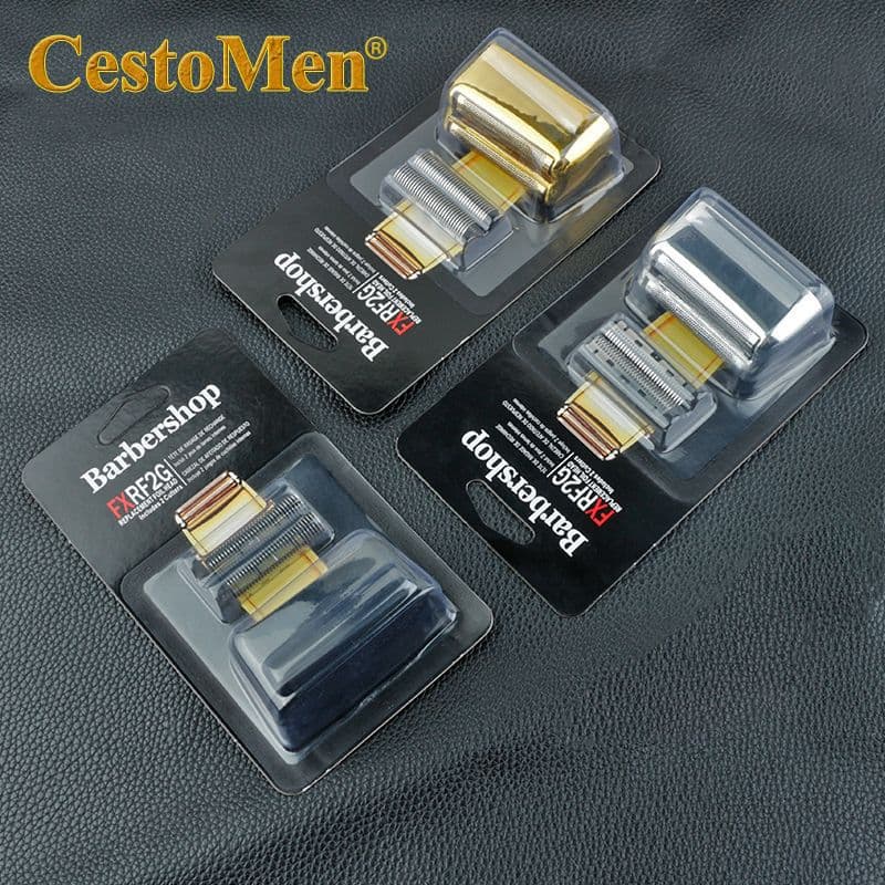 CestoMen Hair Clipper Dual Foil Set Compatible with Babyliss FX02 Shaver Accessories Blade Head