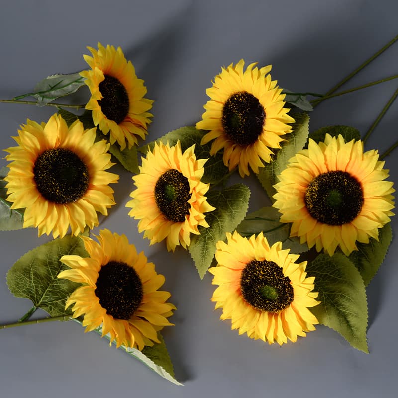 Single simulation sunflower simulation flower wholesale home living room ornaments wedding decoration props fake bouquet sun flower