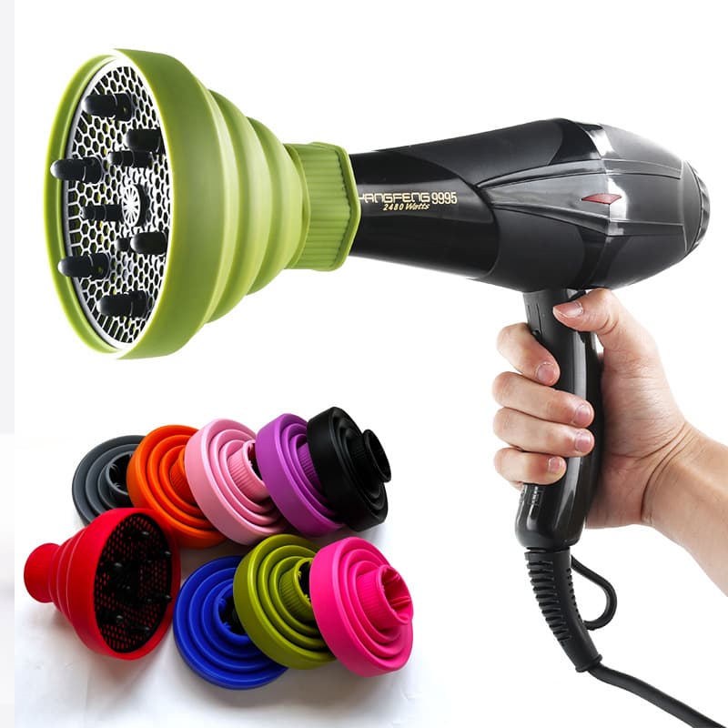 Professional Hairdryer Silicone Hair Cover Large Interface Expandable Hairdryer Blow Dryer Hair Styling Cover