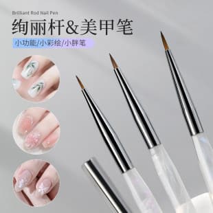 Multifunctional Nail Pen Small Fat Pen Chubby Pen Painting Pen Nail Art Flower Pen Daisy Petal Pen Salon Set