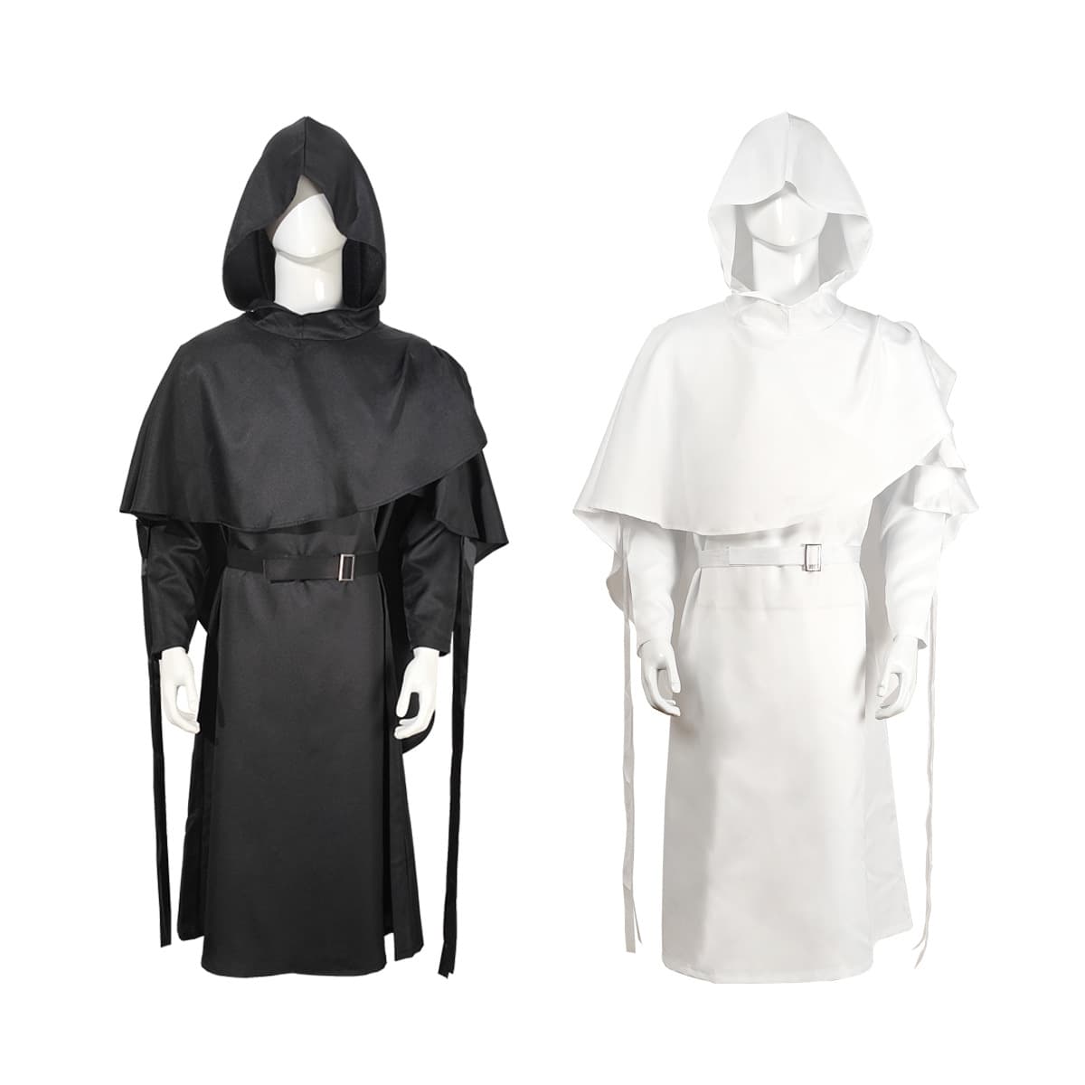 Halloween Grim Reaper Costume Monk Priest Robe Priest Set COS Medieval Monk Robe