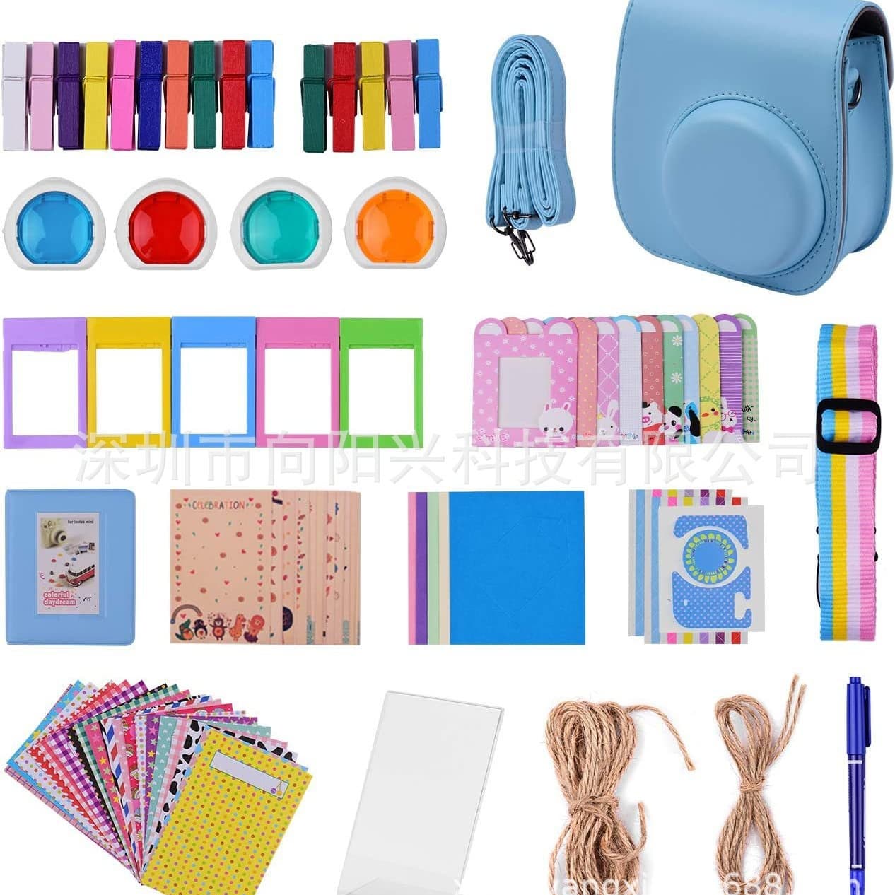 Instant camera accessories set for Instax Mini 11 camera 12-in-1