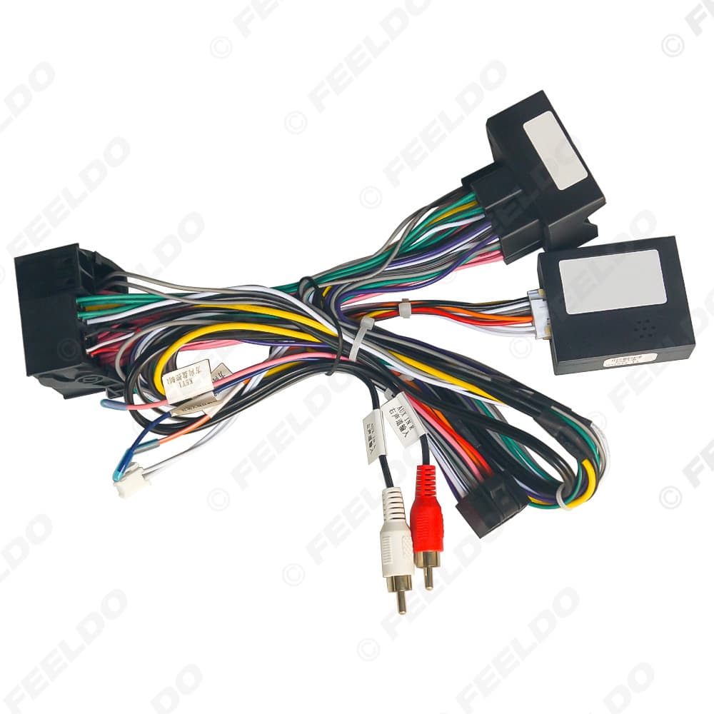 Compatible with Mercedes-Benz C-Class C180/C200/W204 Zhanxun 16P Android Large Screen Navigation Power Cable Tail Wire Protocol Box