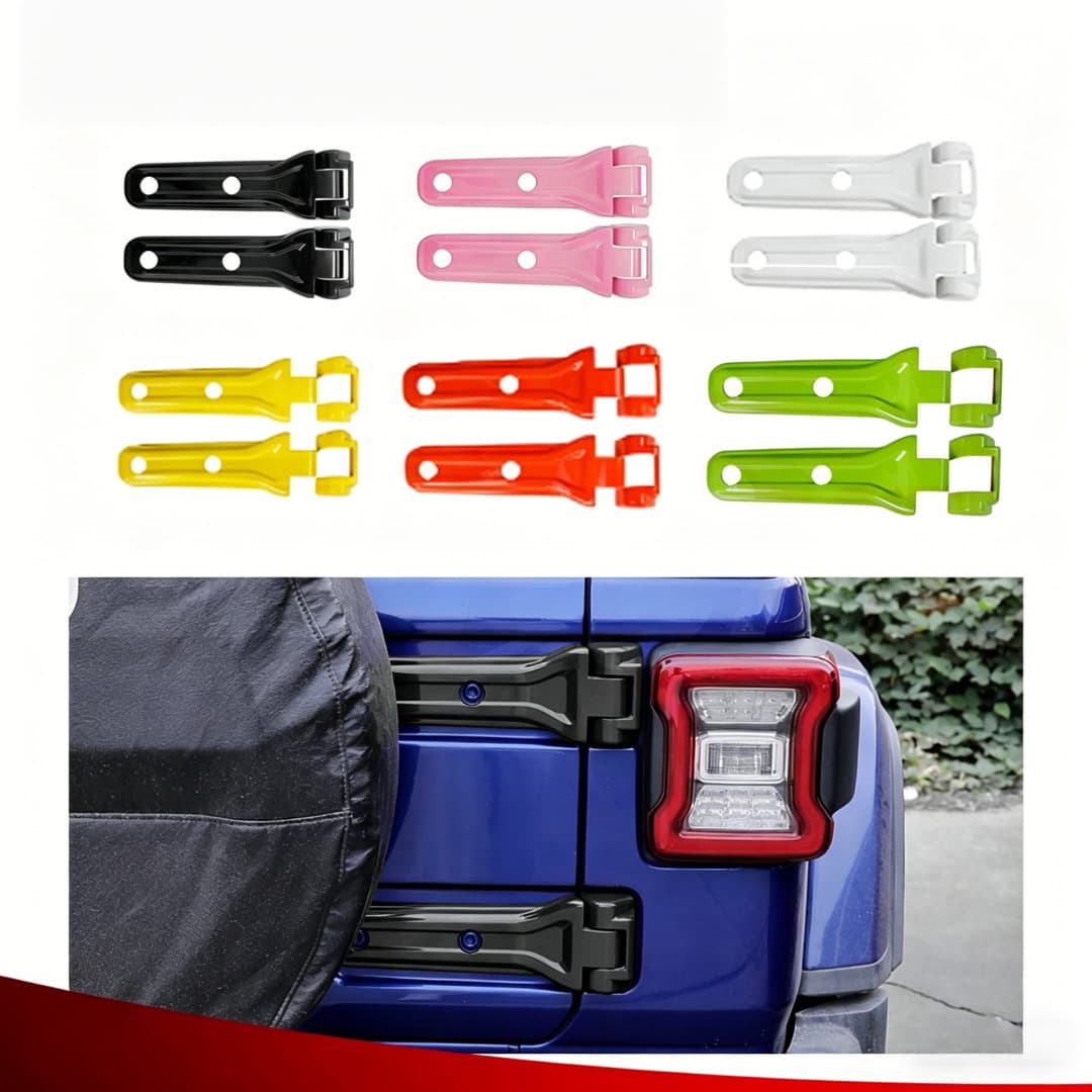 Tailgate Hinge Decorative Cover for Jeep Wrangler 2018-2024 Models