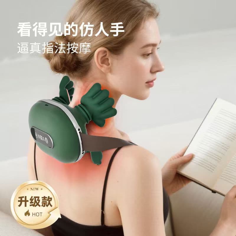 Cross-border 4D Human-like Shoulder and Neck Massager Cervical Spine Massager Trapezius Muscle Neck Massager Cervical Massager