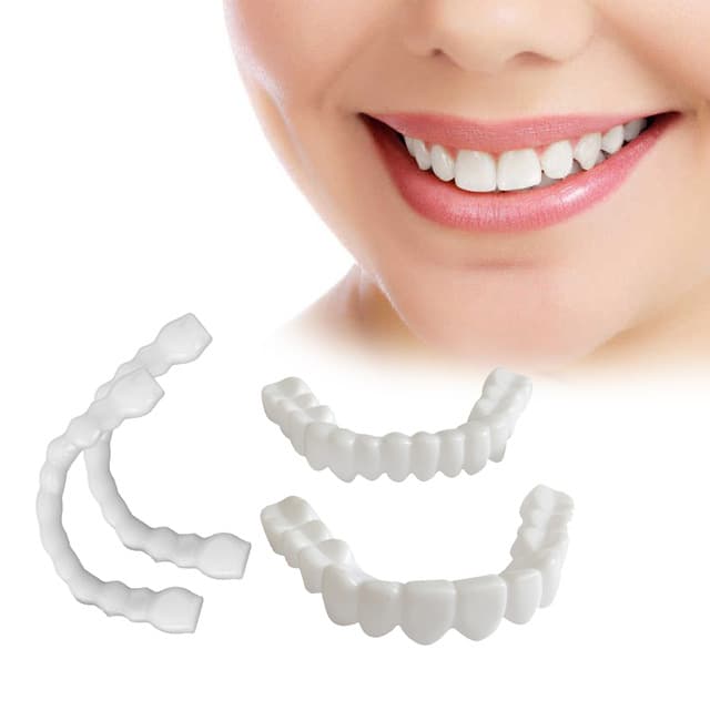 Cross-Border Exclusive Simulation Temporary Smile Sixth Generation No-Hole Teeth Box Set Fake Teeth Tru Smile