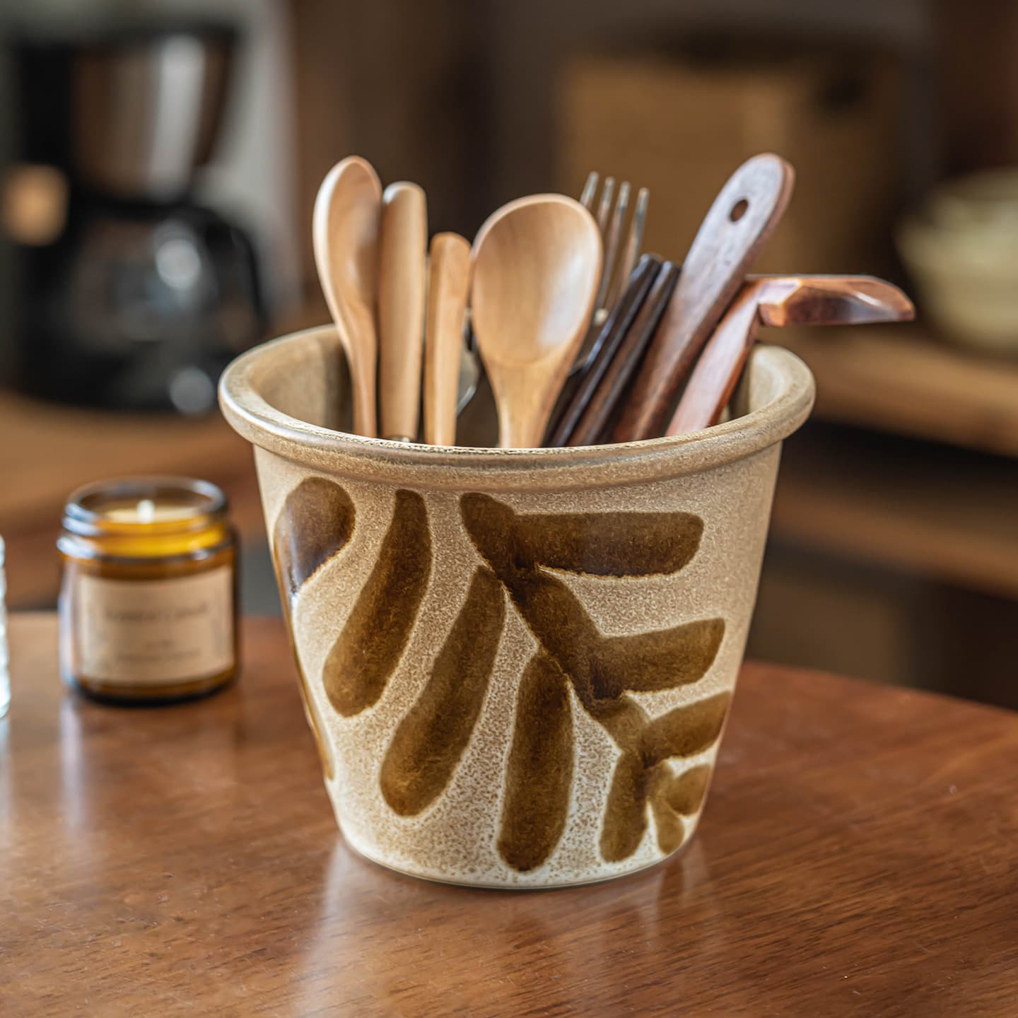 Storage Jar Vintage Ceramic Jar Household Chopstick Holder High-Appearance Kitchen Cutlery Knife Fork Spoon Storage Holder Wholesale Jar