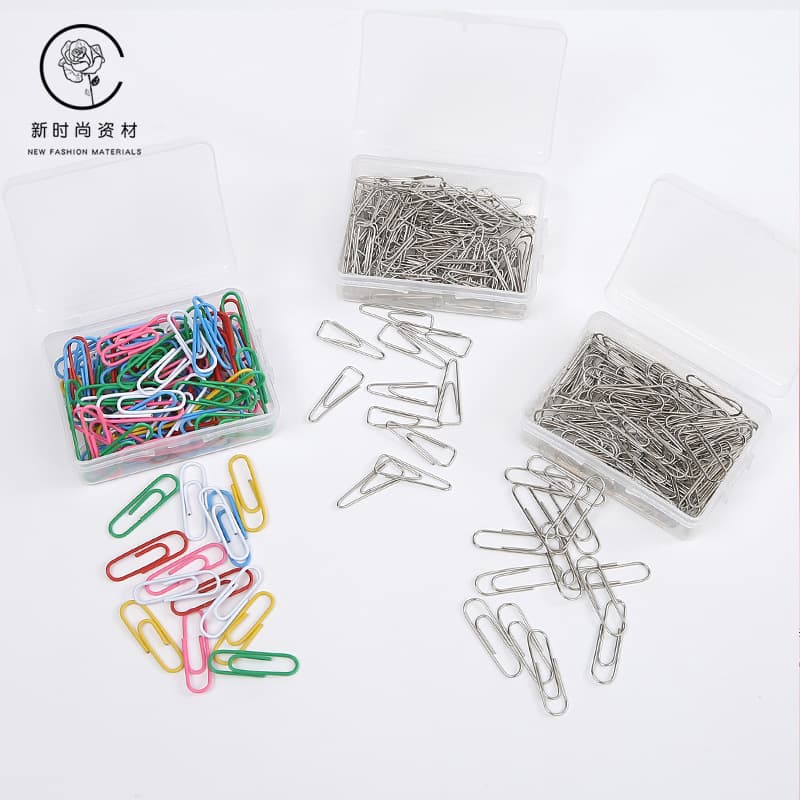 Paper clips, colored clips, triangular paper clips, floral paper clips, stationery binding clips, card holders