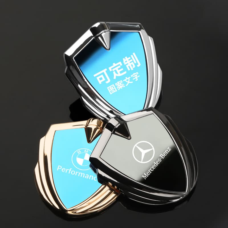 Customizable LOGO Metal Mirror Car Sticker Badge Auto Decal for Tesla BYD Volkswagen BMW