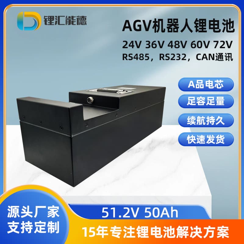 24V/36V/48V/60V AGV Lithium Battery for Four-Wheel Track Transfer Cart Welding Robot LiFePO4 Battery