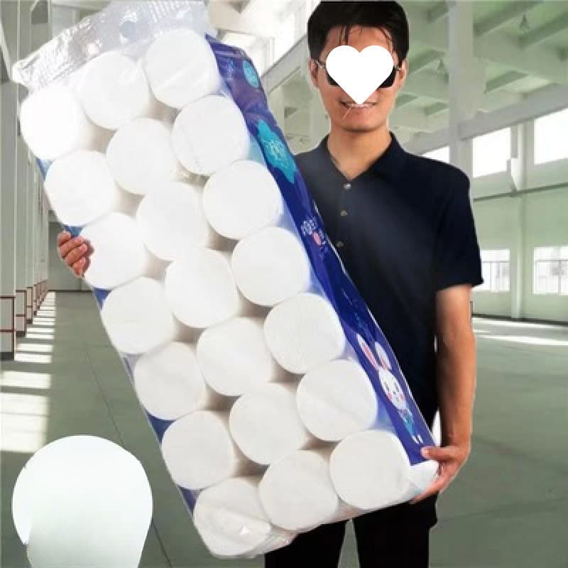 Bulk wholesale of roll toilet paper, virgin wood pulp, coreless rolls for household use, by the case, quantity per pack equals rolls