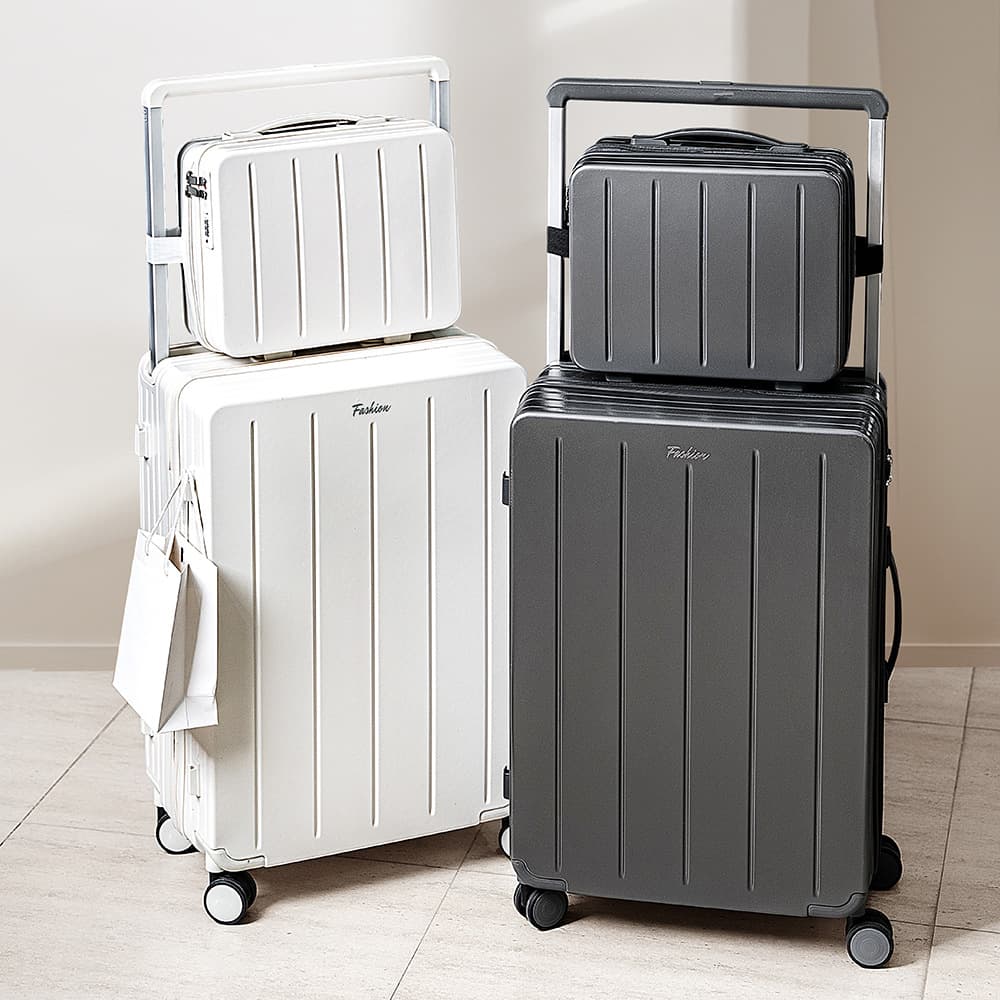 Wide Trolley Luggage Women's New Universal Wheel Zipper Model Lightweight Travel Password Multi-Purpose Trolley Case