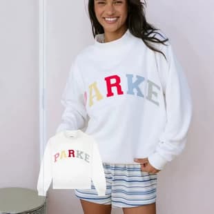 Hot Selling PARKE Women's Embroidered Hoodie, Loose Versatile Sports Fitness Hoodie from Factory Source