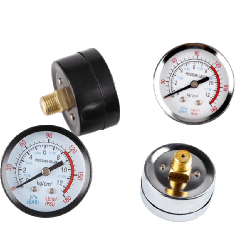 Air Compressor Accessories Air Pressure Gauge Inflator Pump Underfloor Heating ZY40/ZY50 Horizontal Tank Air Pressure Gauge