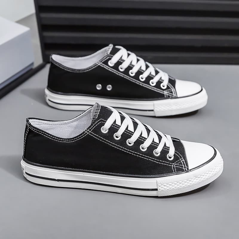 Large Size Men's Spring Low-Top Canvas Shoes Couple Casual Sneakers Sports Skate Shoes Wholesale Vulcanized Shoes Flat Single Shoes