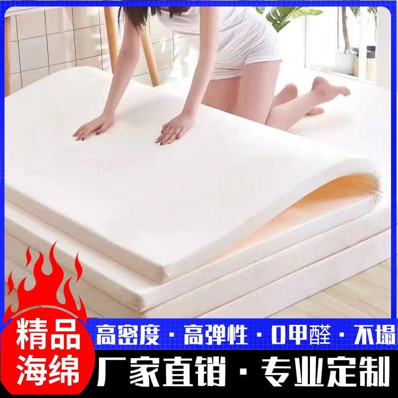 Flourishing Pattern High-Density Sponge Mattress Bedding Kotatsu Mat Tatami, Student Dorm Single/Double Extra Thick Soft Pad