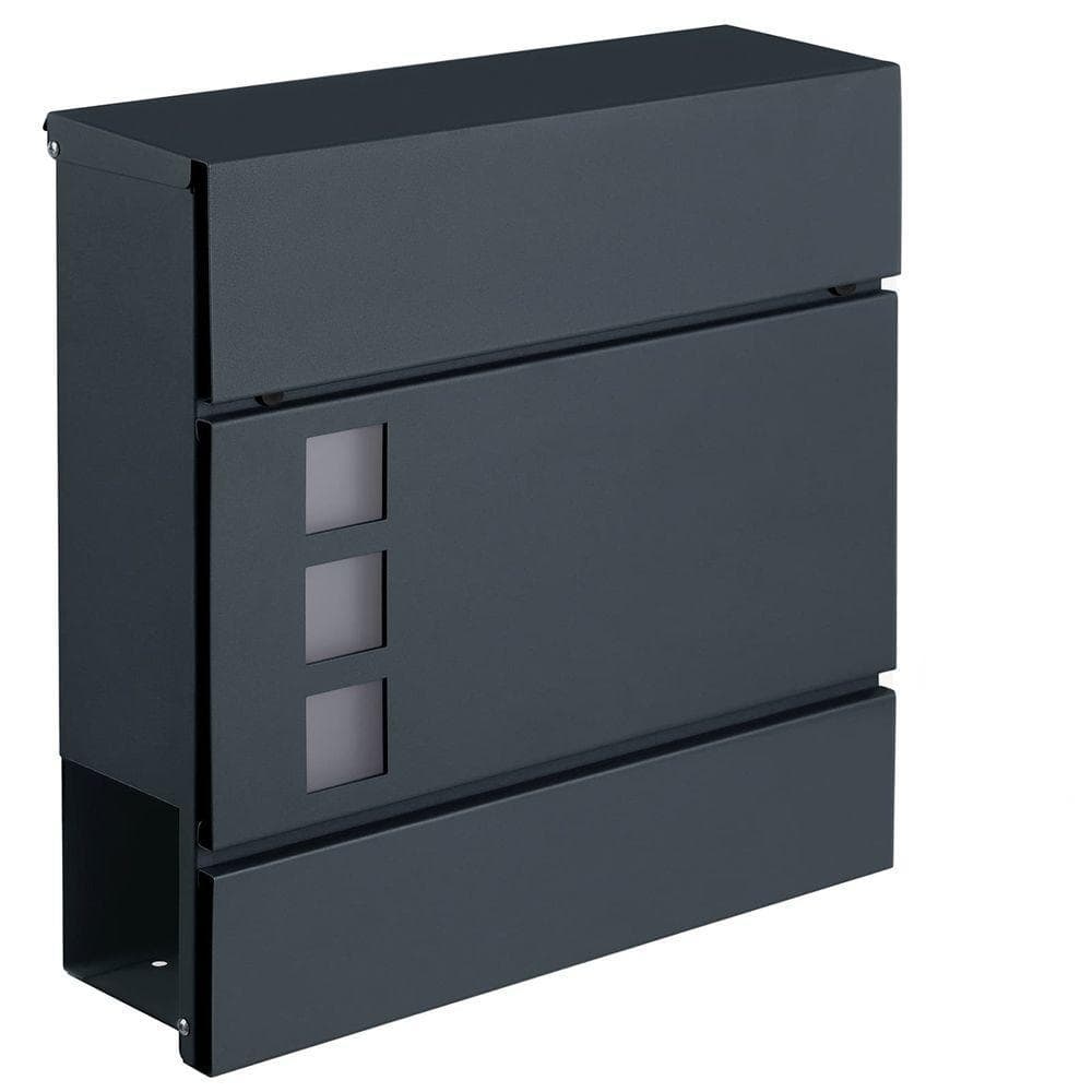 European and American simple outdoor cross-border galvanized plate wall-mounted locking post box wall-mounted observation window installation and storage