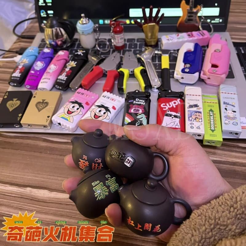 (Dropshipping on all platforms) Novelty Lighter Collection Night Market Street Stall Wholesale Mixed Batch Manufacturer