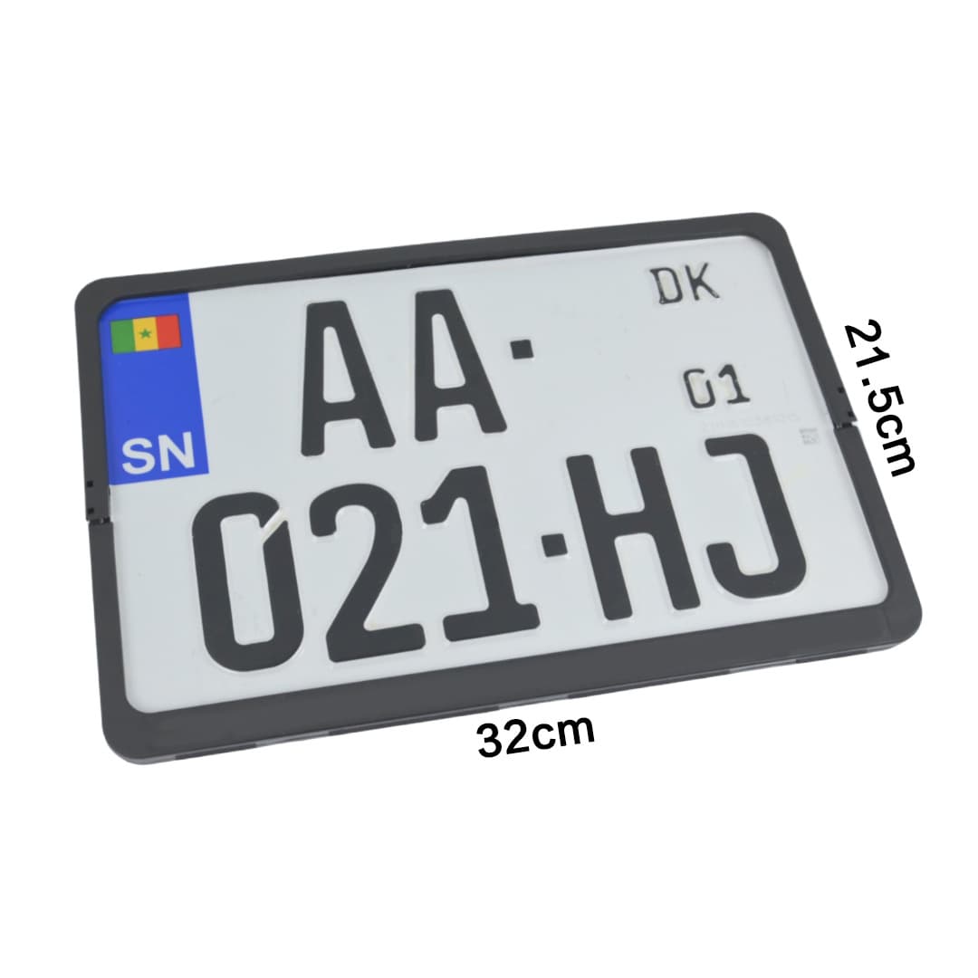 New Cross-Border Senegal License Plate Frame Plastic License Plate Holder Black License Plate Frame