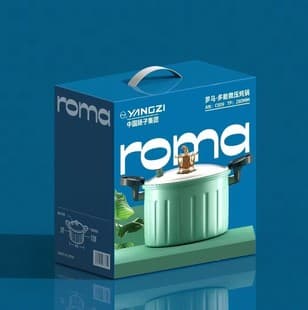 Roman Micro-Pressure Cooking Pot Household Multifunctional Double Ear Soup Pot Steaming Induction Cooker Universal Enamel Non-Stick Pot Gift