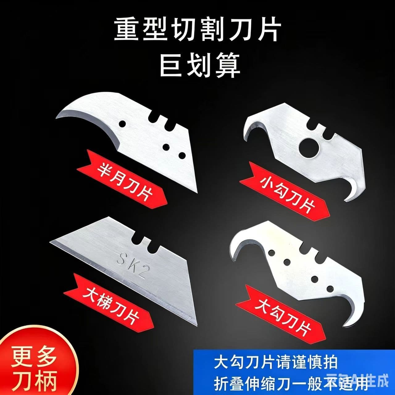 Trapezoidal Crescent Blade, Half-Moon Blade, Horn Blade, Electrician Blade, Folding Knife, Utility Knife Blade, Cable Stripping Manufacturer