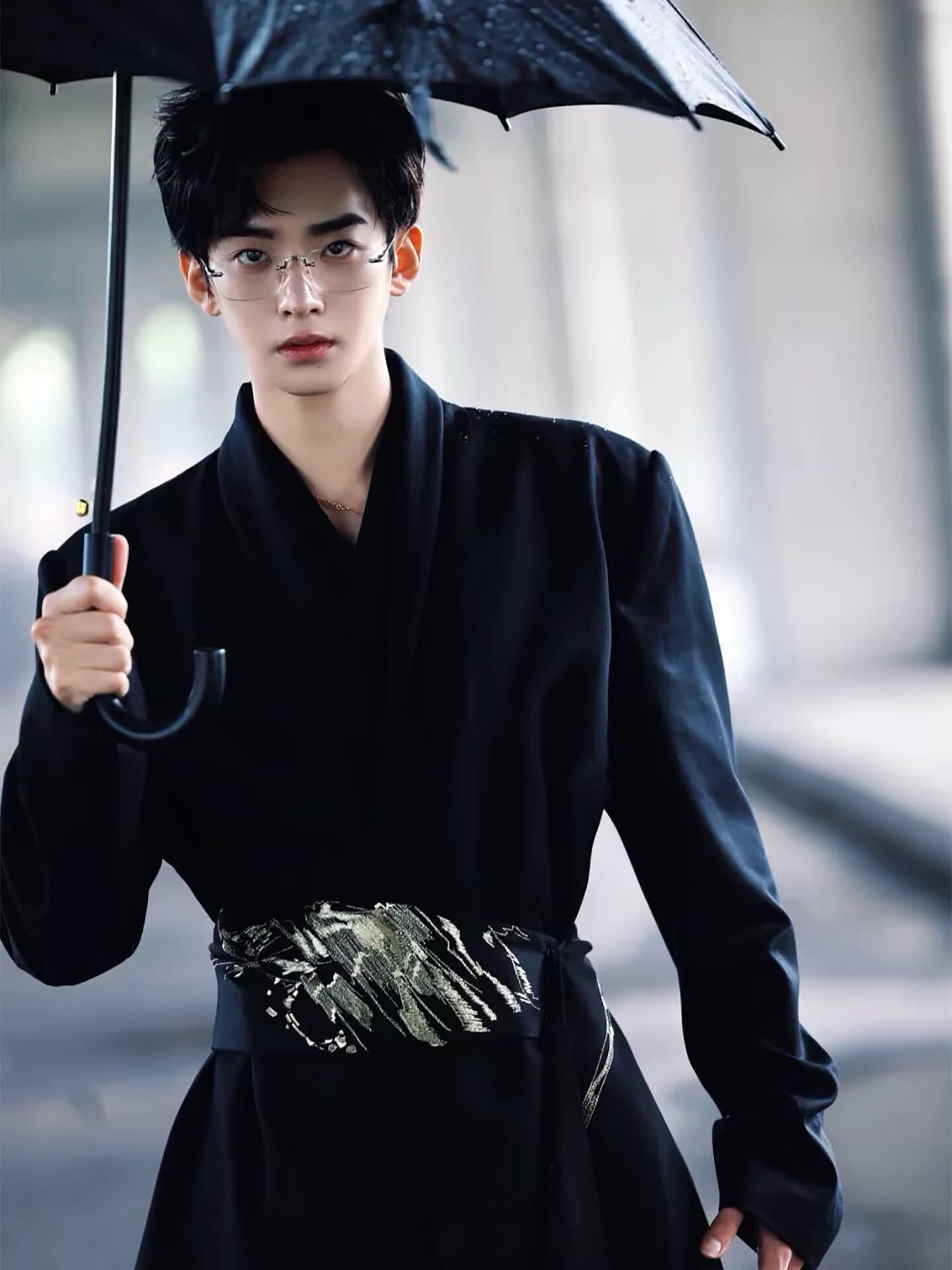 New Chinese Style Celebrity Same Model National Trend Rebellious Shoulder-Padded Suit Casual Set for Men High-End Banquet Host Blazer Fashion