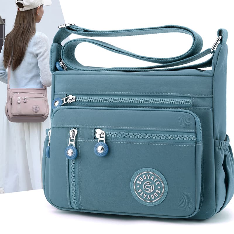 New Women's Mother Crossbody Bag Shoulder Bag Casual Waterproof Nylon Fabric Fashionable Cloth Bag Women's Bag Large Capacity Bag