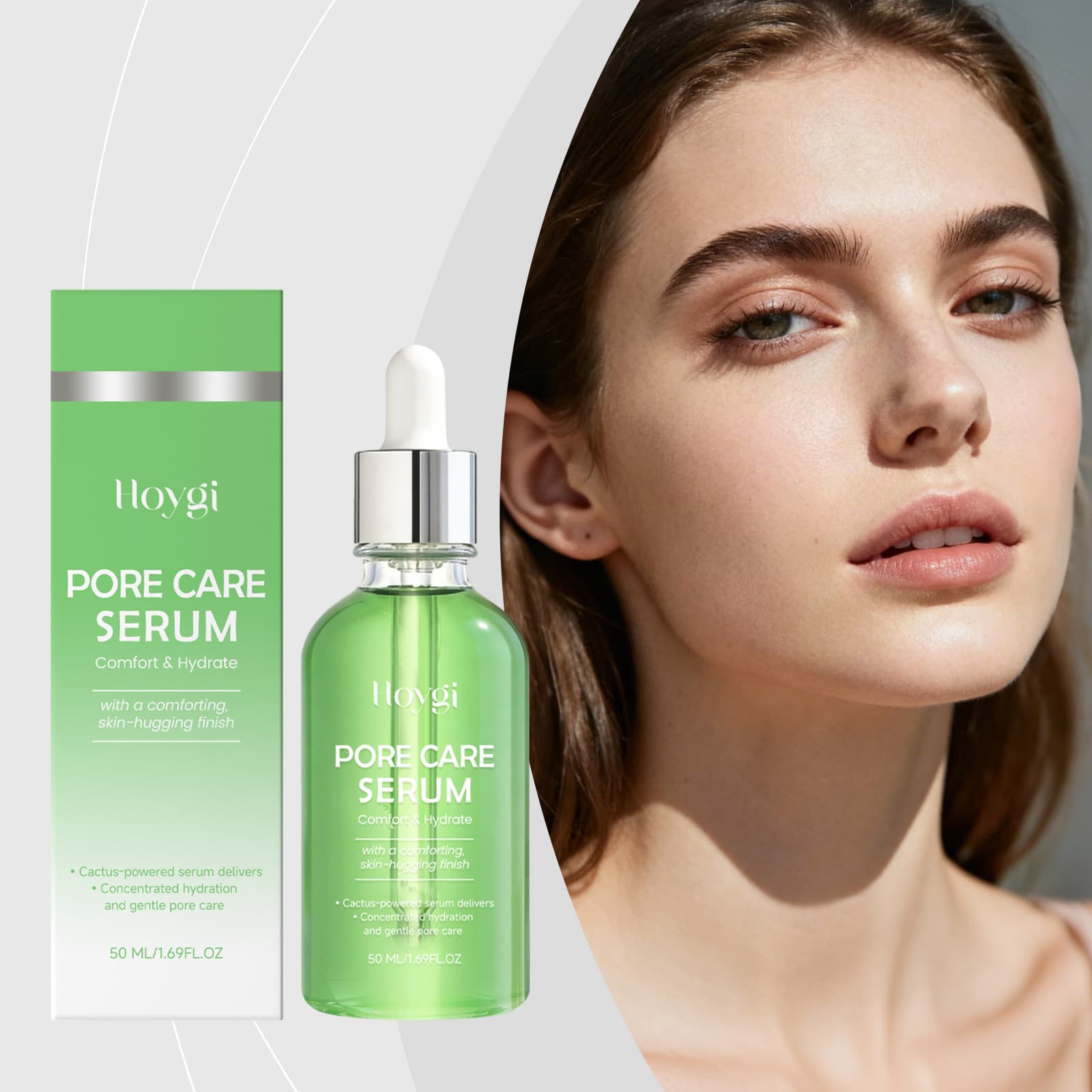HOYGI Moisturizing Facial Essence Mildly hydrating and moisturizing facial skin, smooth, comfortable and translucent skin care essence