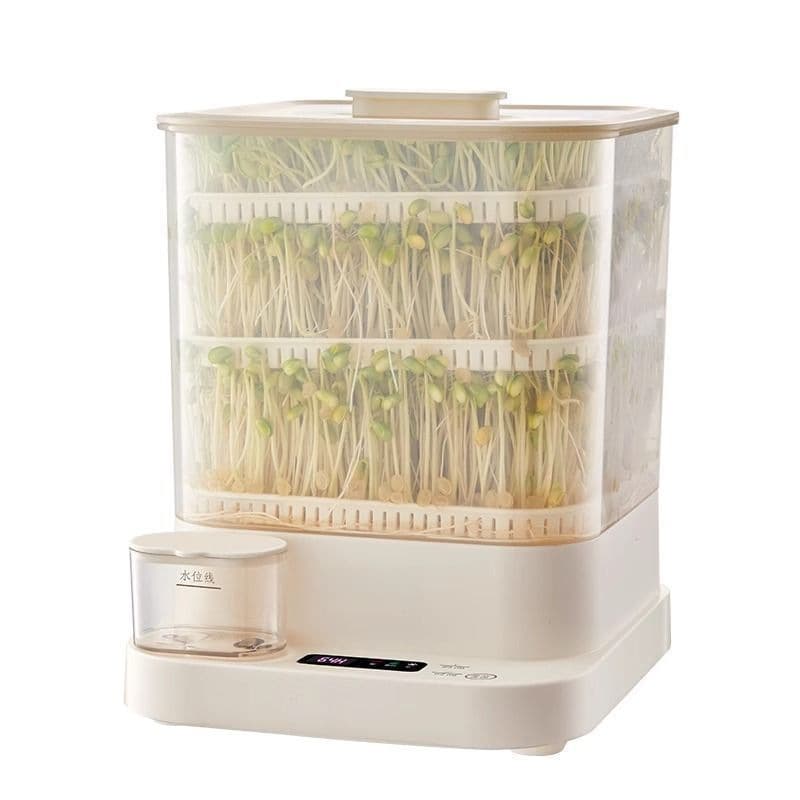 All-in-One Automatic Smart Bean Sprout Maker with Integrated Temperature Regulation