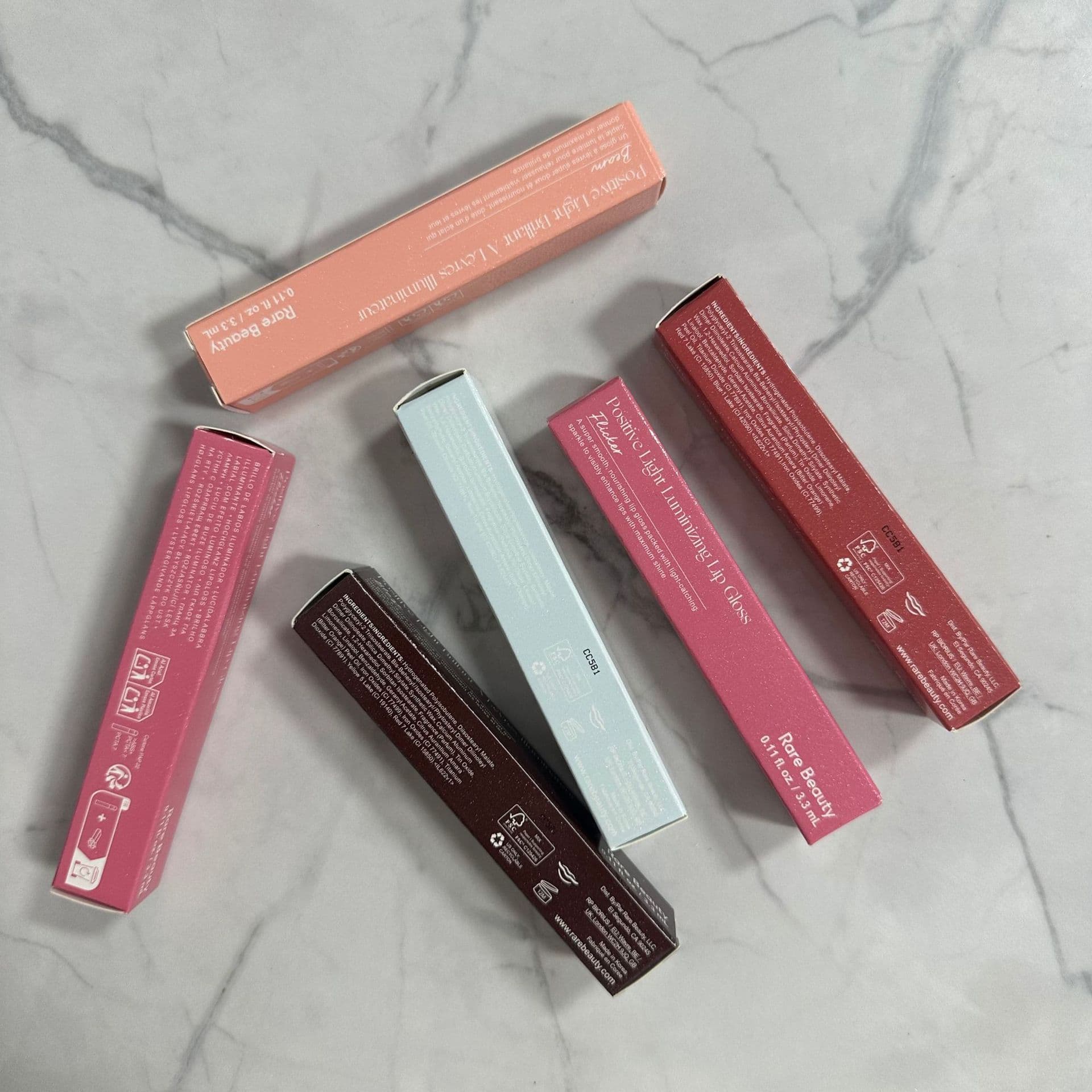 Rare Beauty Selena Hydrating Glossy Lip Gloss Nearly Neutral 3.8ml Nude Brown Milk Tea