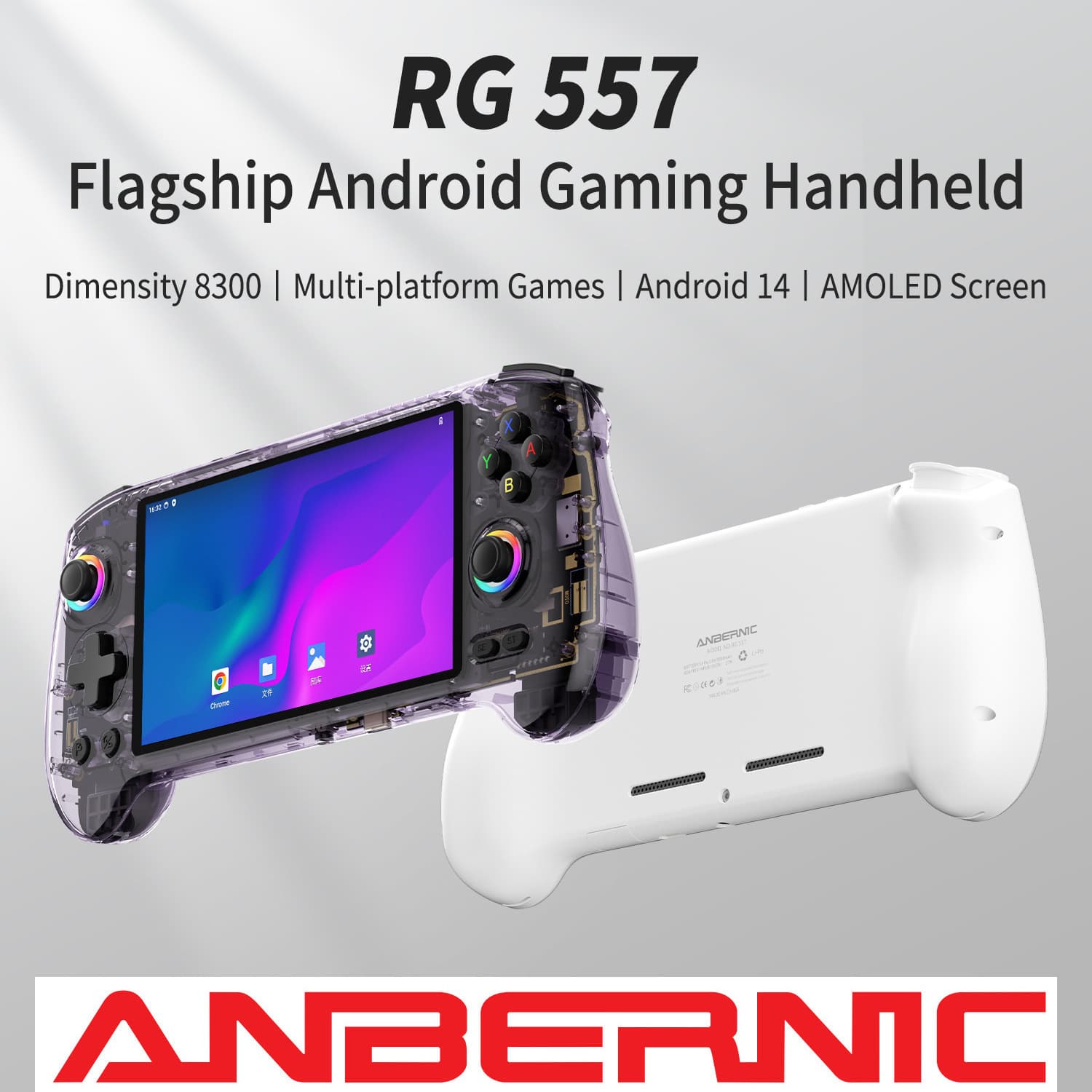 ANBERNIC RG557 Cross-border Hot-selling Retro Capacitive Joystick Handheld Android System