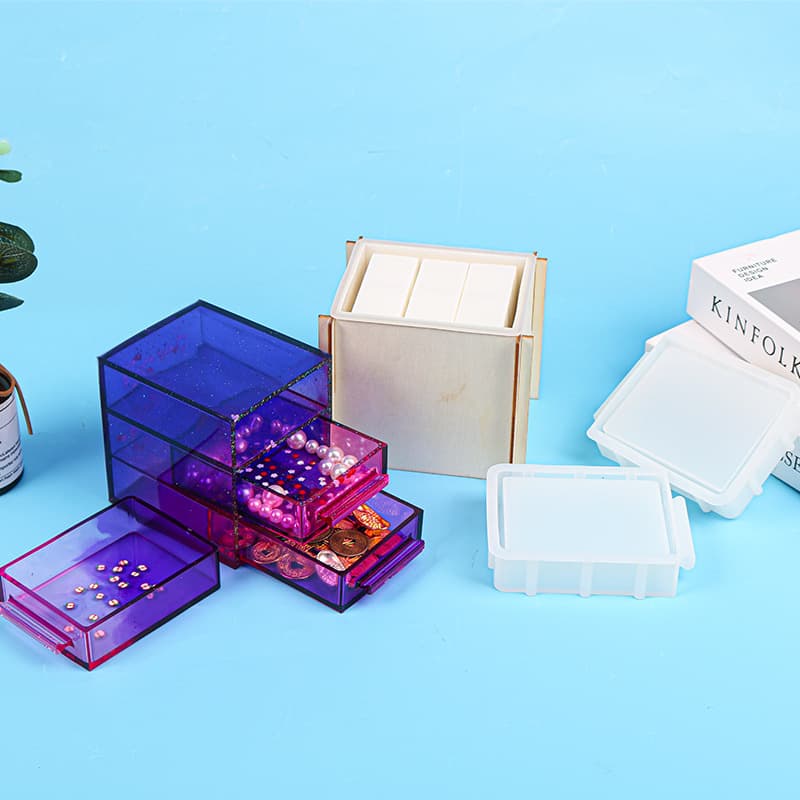 diy glue mold drawer storage box silicone mold amazon DIY hot sale