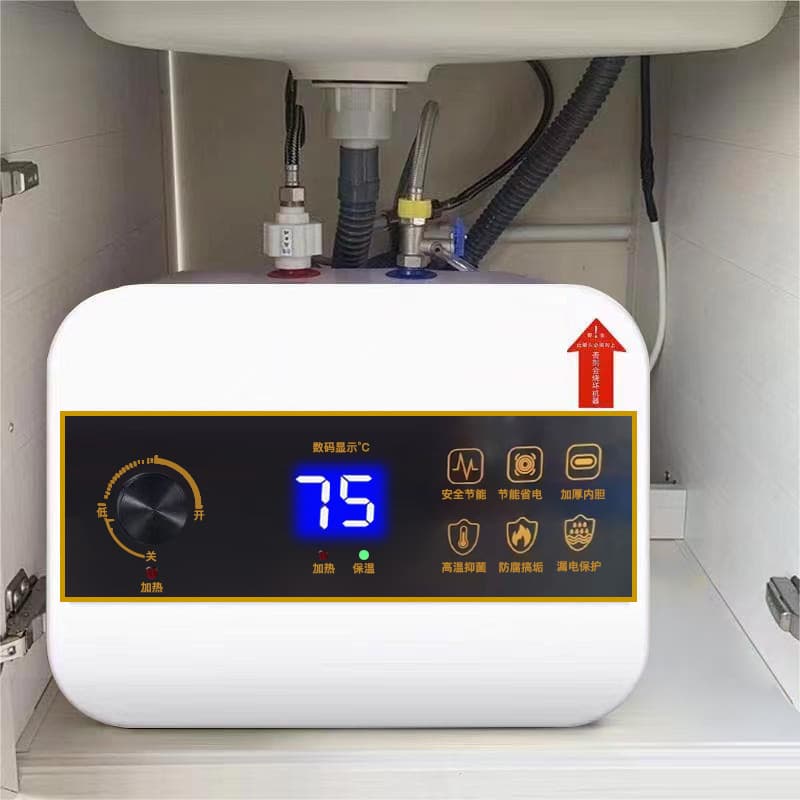 Smith Mini Tank Water Heater, Household Small Electric Water Heater, Instant Kitchen Under-Sink Dishwashing Hot Water Faucet