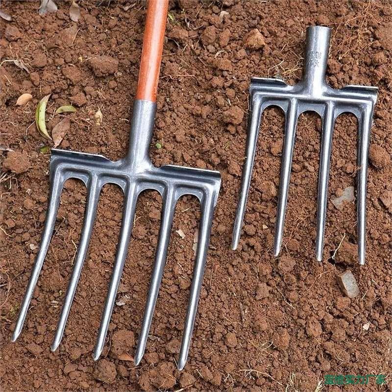 Steel Fork Head, Manganese Steel Soil Turning Tool, Loosening Iron Fork, Agricultural Fork, Hoe, Complete Rural Farming Tools, Soil Digger, Garlic Digger