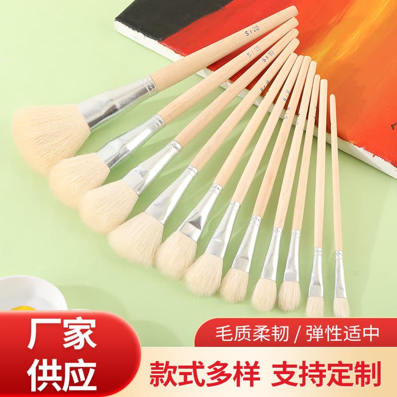 Painting Brush Wool Brush Soft Tip S Ceramic Tracing Craft Watercolor Oil Painting Brush Paint Wool S35