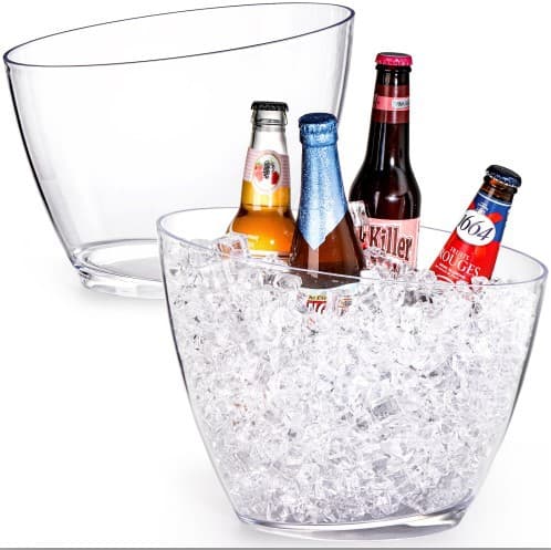 New PS Material 5.2L Slant-Mouth Ice Bucket, Red Wine Bucket, Bar Bucket, Champagne Bucket, Beer and KTV Ice Buckets
